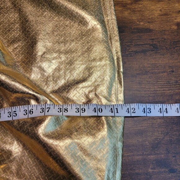 Lularoe Amelia Dress Elegant Collection XL Gold Metallic Black Pockets NWT - Picture 8 of 8